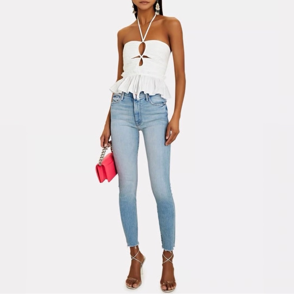 MOTHER Size 26 High-Waisted Looker Ankle Fray - Au Revoir
